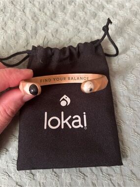 Lokai Rose Gold Pyramid-Stud Open Cuff Bracelet
